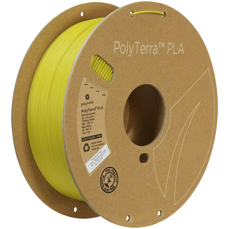 (UDGÅR) Polymaker | PolyTerra PLA | Army Light Green | 1.75mm | 1 kg