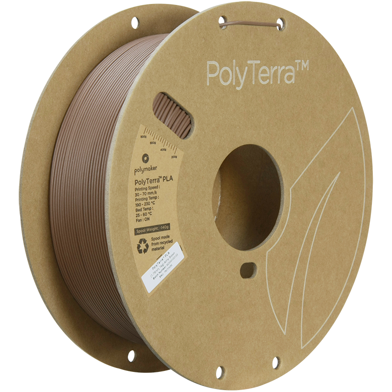 (UDGÅR) Polymaker | PolyTerra PLA | Army Brown | 1.75mm | 1 kg