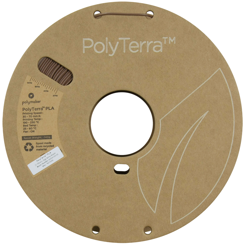 (UDGÅR) Polymaker | PolyTerra PLA | Army Brown | 1.75mm | 1 kg