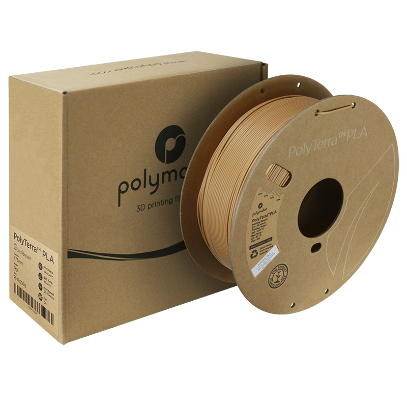 Polymaker | PolyTerra PLA | Wood Brown | 1.75mm | 1 kg