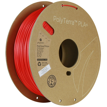 Polymaker | PolyTerra PLA+ | Red | 1.75mm | 1 kg