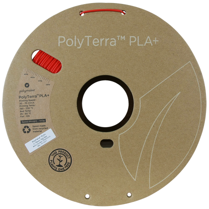 Polymaker | PolyTerra PLA+ | Red | 1.75mm | 1 kg