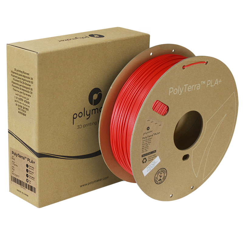 Polymaker | PolyTerra PLA+ | Red | 1.75mm | 1 kg