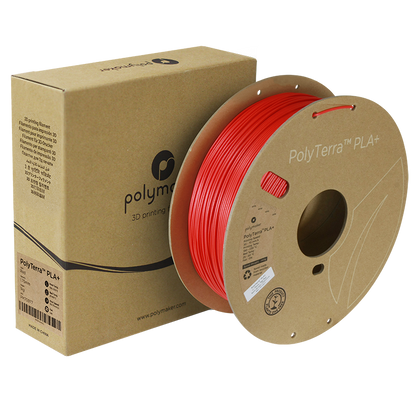 Polymaker | PolyTerra PLA+ | Red | 1.75mm | 1 kg