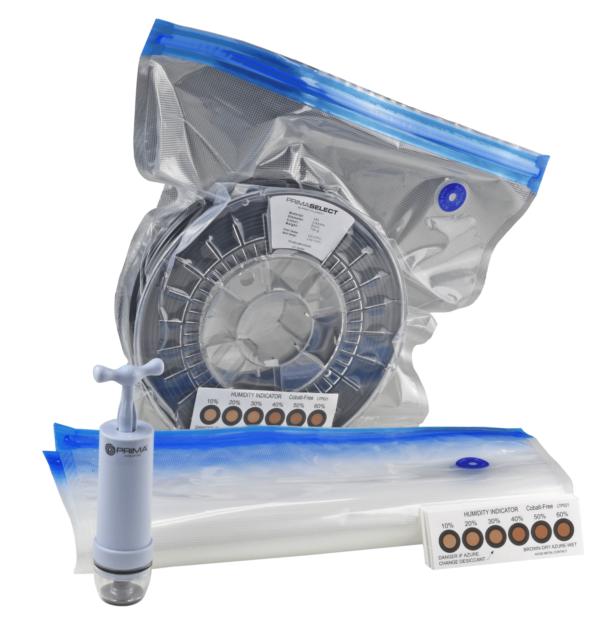 PrimaCreator Air Tight Filament Storage Set – vakuumsæt til filament