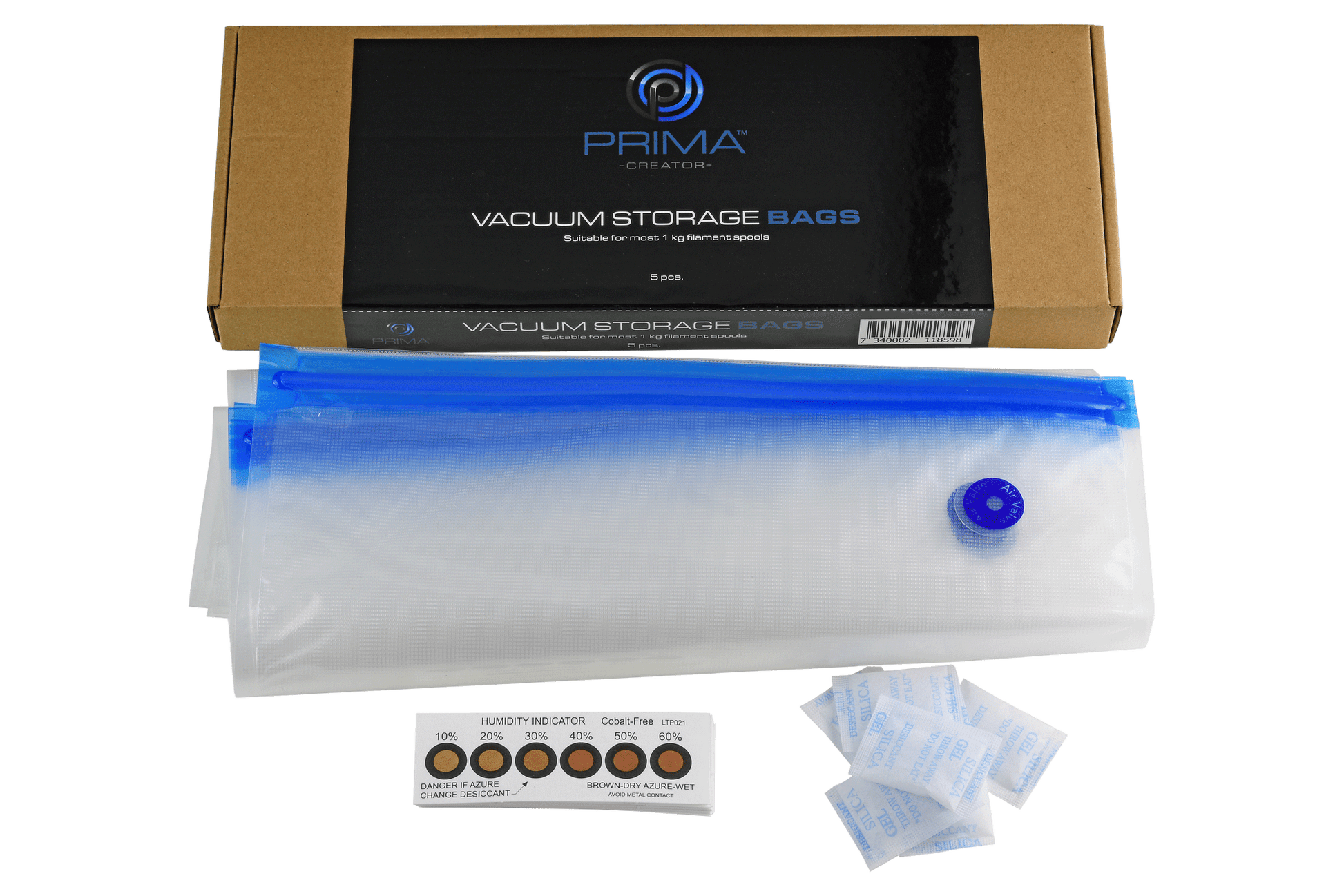 PrimaCreator Filament Storage Bags – 5 stk. vakuumposer