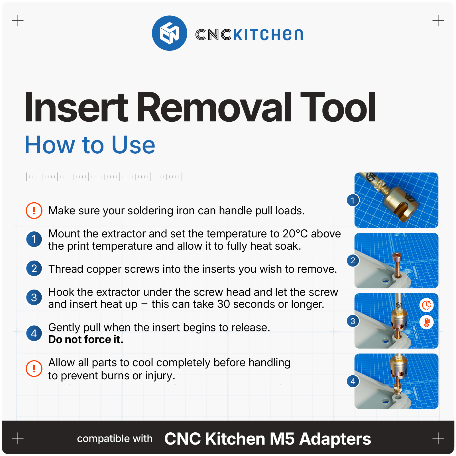 Insert Removal Tool kobberskruer