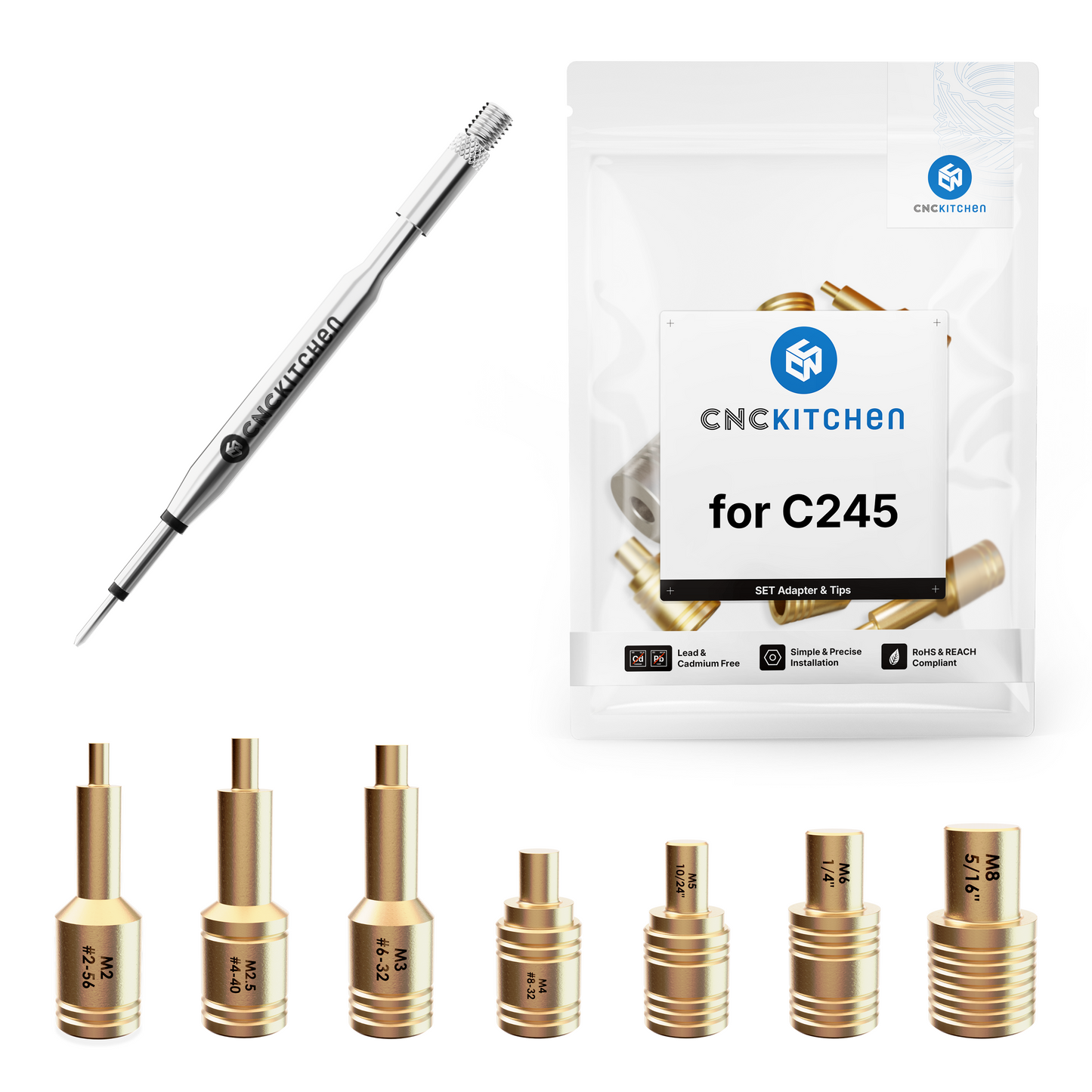 CNC Kitchen Installation Tips SET kompatibel med JBC C245