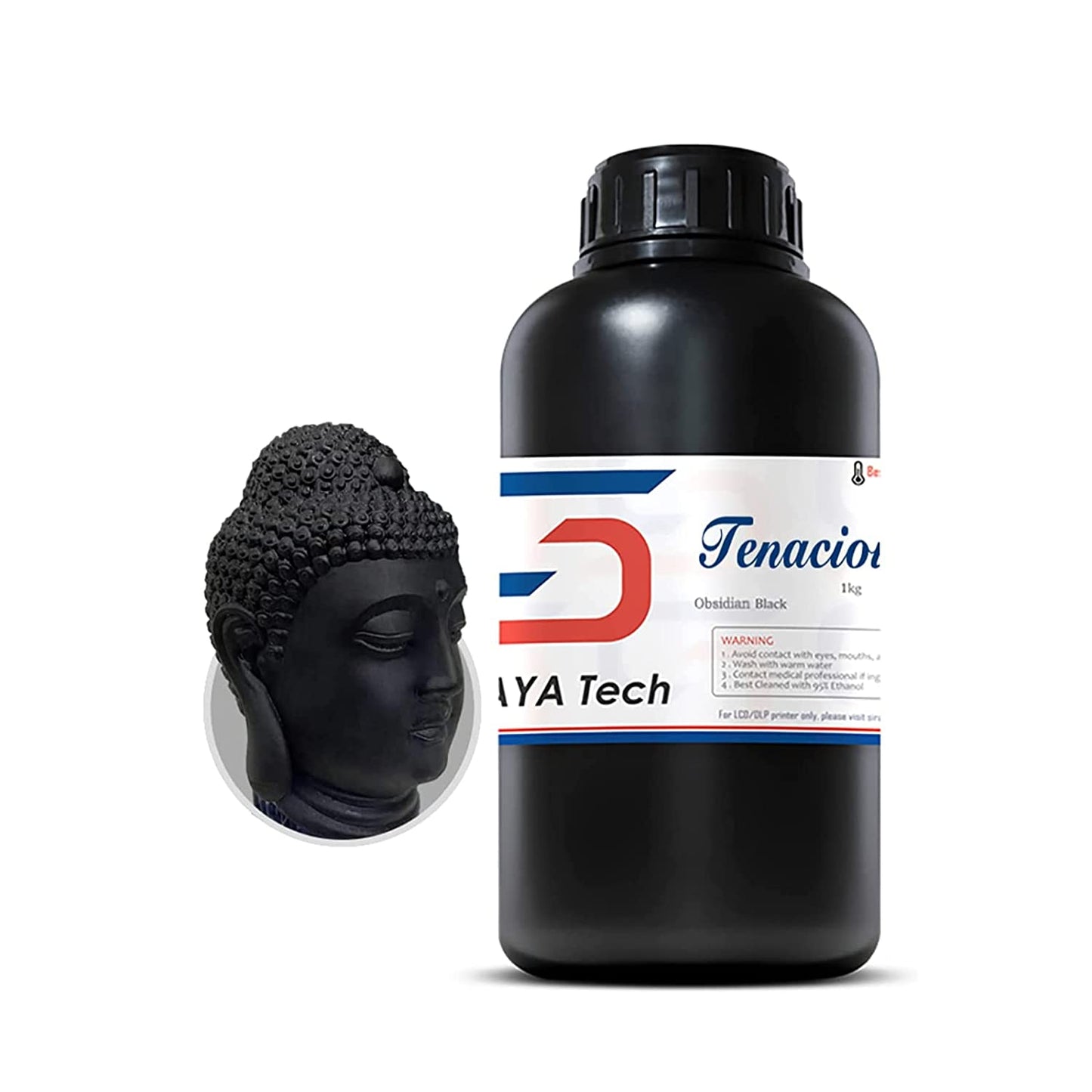 Siraya Tech Tenacious 65D Obsidian Black 1 kg – fleksibel resin