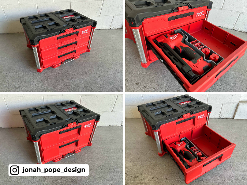 Milwaukee Packout - Opbevaringsindsats til M12 kabelklammepistol