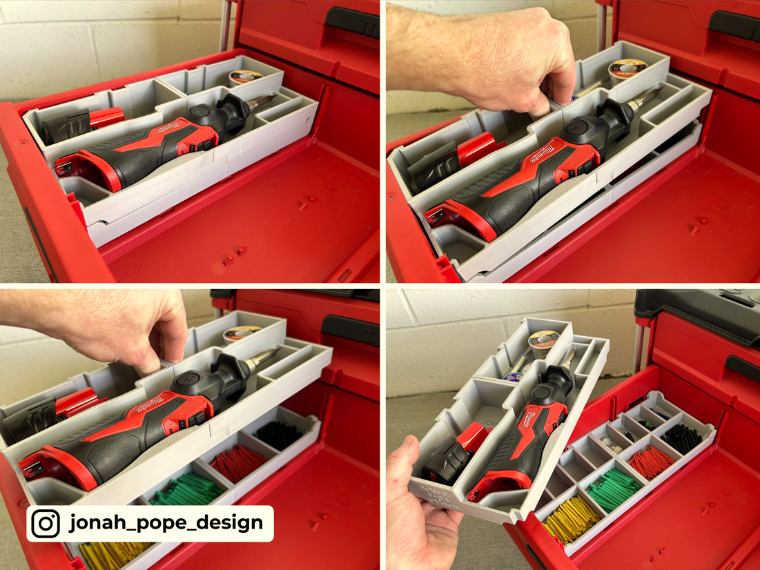 Milwaukee Packout - Opbevaringsindsats til M12 loddekolbe (Slimline)