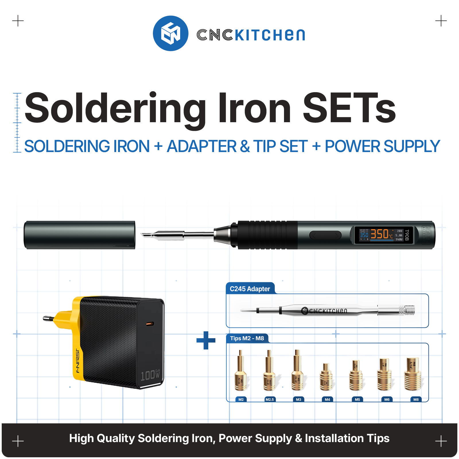 Indholdet i Soldering Iron Set M