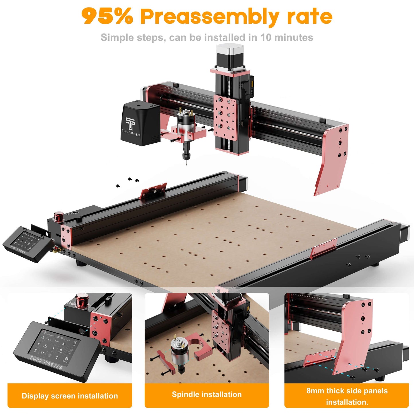TwoTrees TTC450 Pro – CNC-fræser 460 × 460 mm
