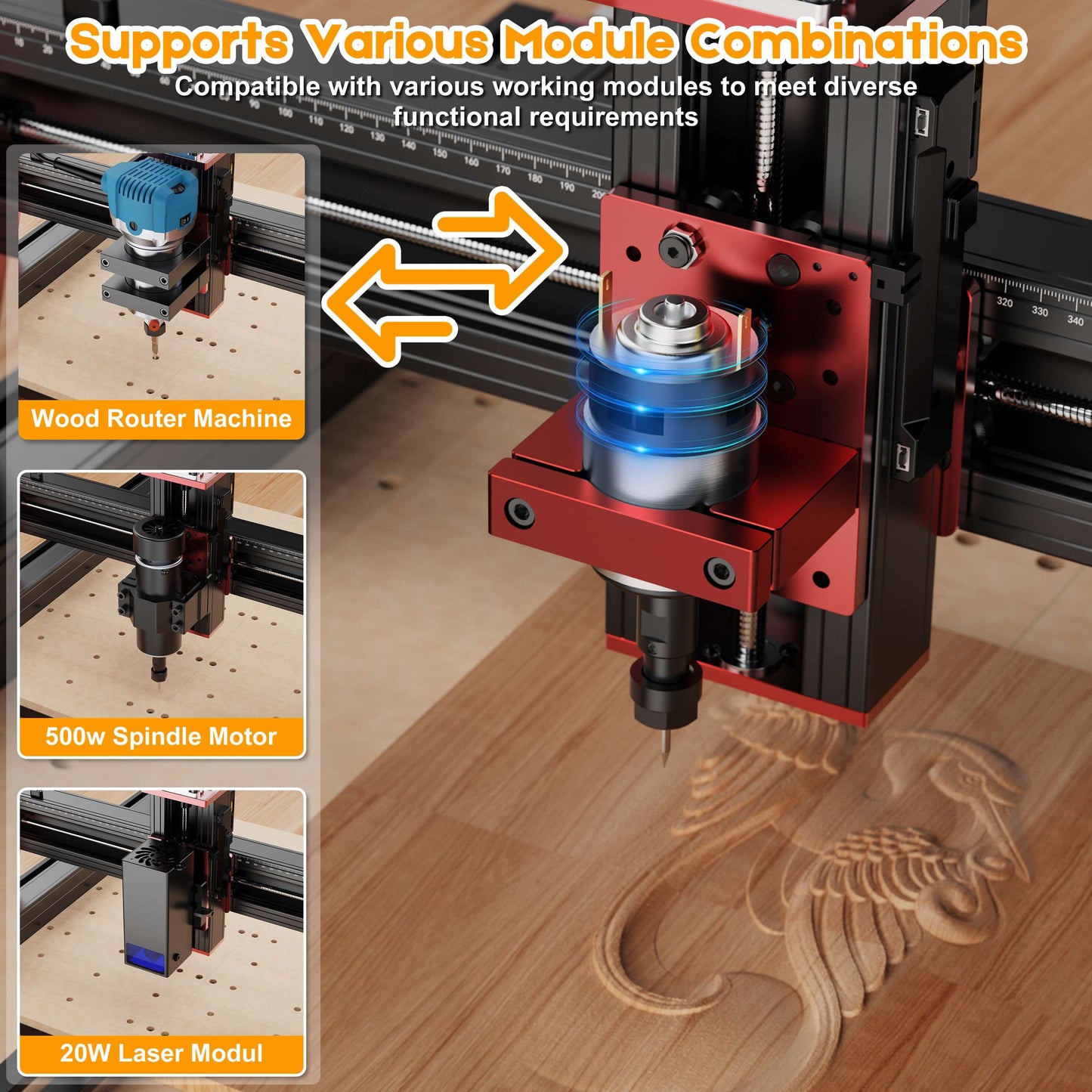 TwoTrees TTC450 Pro – CNC-fræser 460 × 460 mm