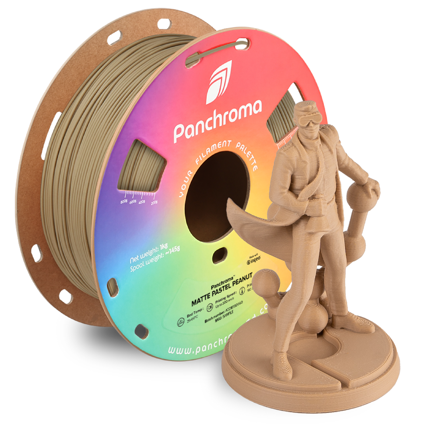 Polymaker | Panchroma PLA | Matte Pastel Peanut | 1.75mm | 1 kg