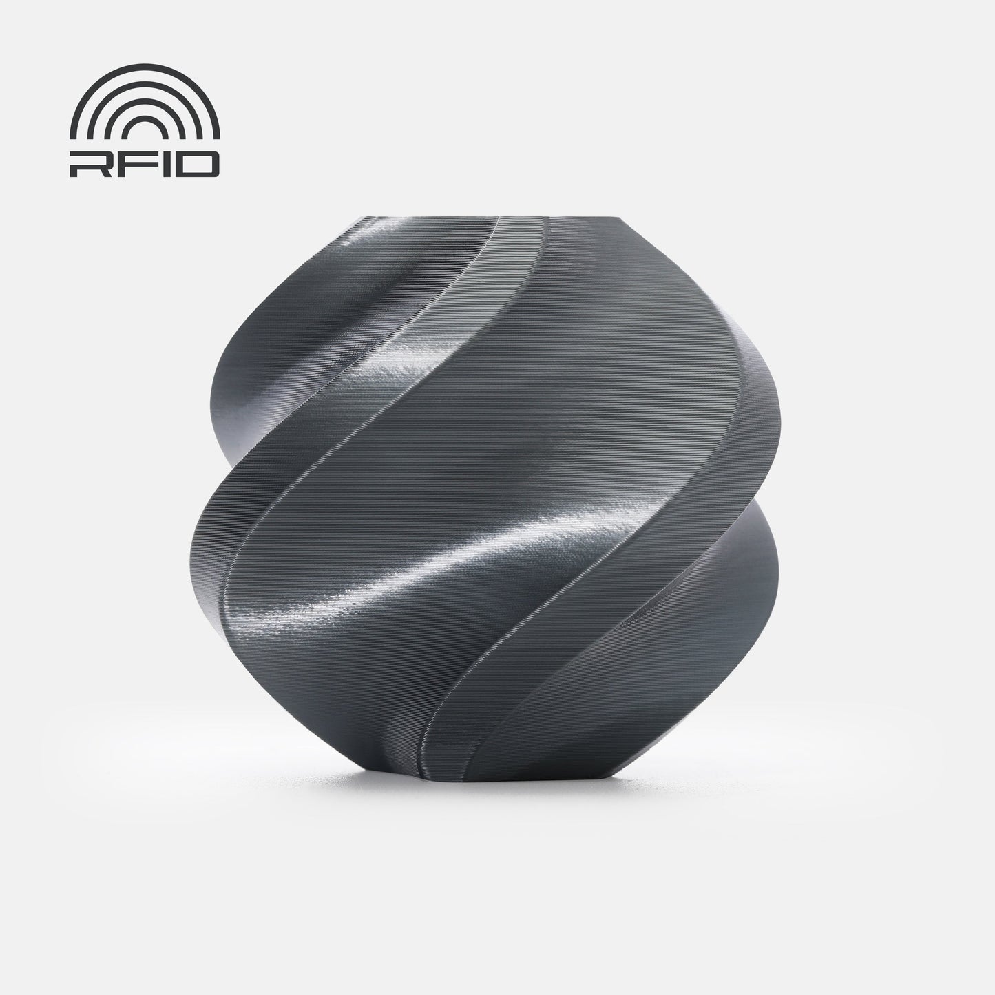 Bambu Lab | PLA Silk+ | Titan Gray | 1.75mm | 1kg
