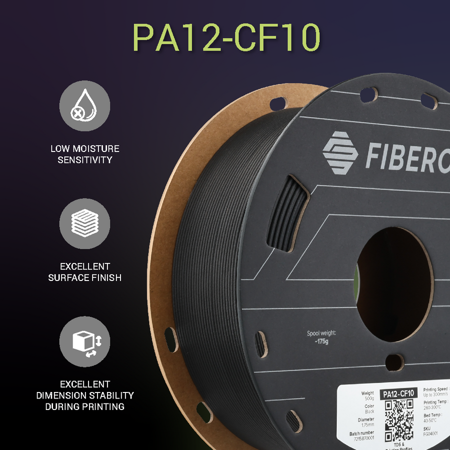 Polymaker | Fiberon | PA12-CF10 | 1.75mm | 500g