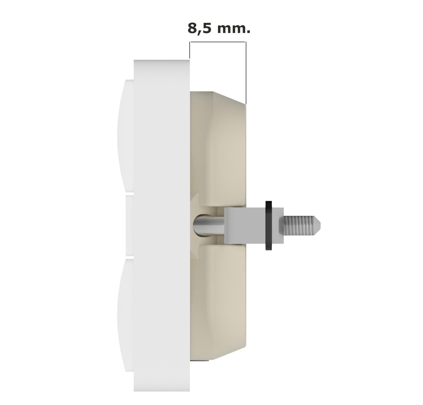 Zigbee tryk XL - ST, Hvid: Tænd/sluk & op/ned symboler (7241494036637)