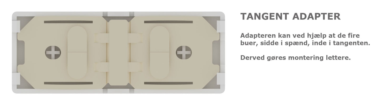 Zigbee tryk XL - ST, Hvid: On/off symboler (7241395437725)