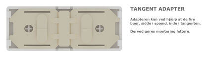 Zigbee tryk XL - ST, Hvid: On/off symboler (7241395437725)