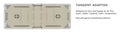Zigbee tryk XL - ST, Hvid: Tænd/sluk & op/ned symboler (7241494036637)
