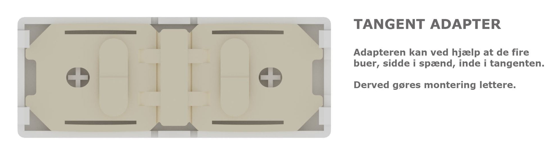 Zigbee tryk XL - ST, Hvid: Tænd/sluk & op/ned symboler (7241494036637)