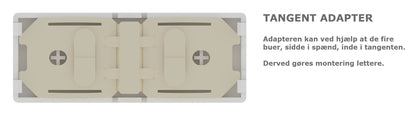 Zigbee tryk XL - ST, Hvid: Tænd/sluk & op/ned symboler (7241494036637)