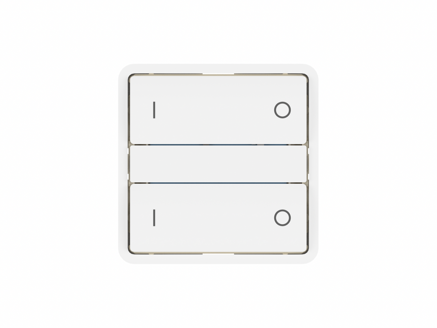 Zigbee tryk XL - ST, Hvid: On/off symboler (7241395437725)